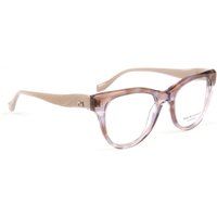 Cat-Eye Brille in Mauve-Marmor-Optik