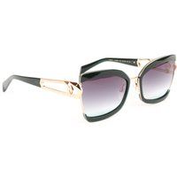 Übergroße Cat-Eye-Sonnenbrille mit Cut-outs