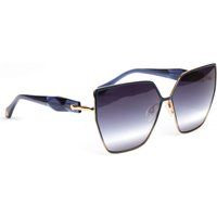 Geometrische Oversize-Sonnenbrille mit Farbverlauf