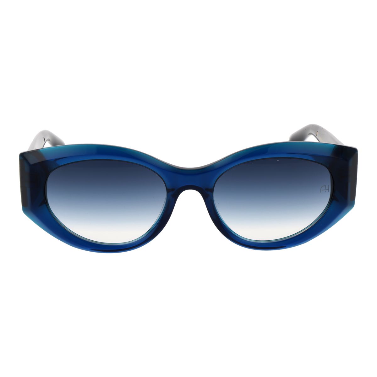 Cat-Eye-Sonnenbrille aus Acetat mit Goldakzenten