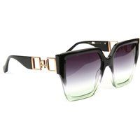 Geometrische Oversize-Sonnenbrille mit Farbverlauf