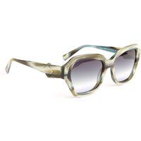 Oversized Schmetterlings-Sonnenbrille mit Marmorierung