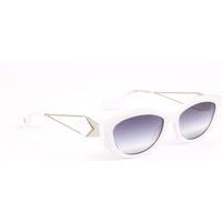 Geometrische Cat-Eye-Sonnenbrille mit Skulpturalen Bügeln