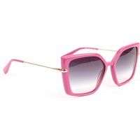 Geometrische Oversized-Sonnenbrille mit Verlaufsgläsern