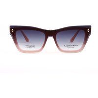 Cat-Eye Clip-On Sonnenbrille mit Farbverlauf