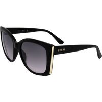 Übergroße quadratische Sonnenbrille mit Goldakzenten