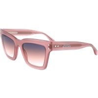 Übergroße Eckige Sonnenbrille mit Farbverlauf