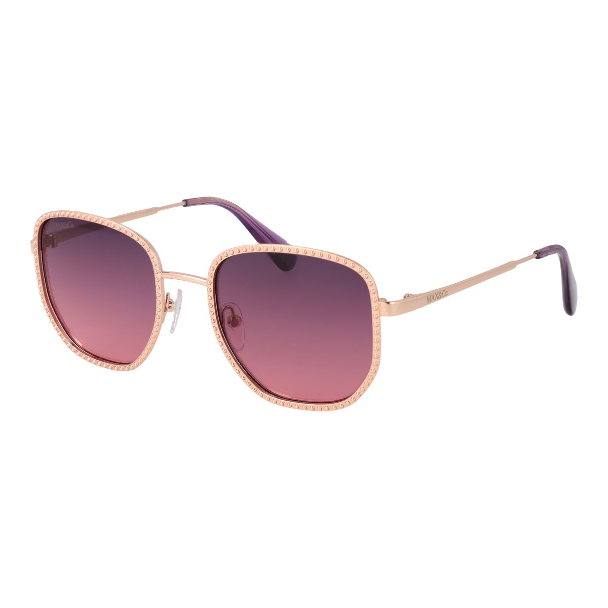 Quadratische Sonnenbrille mit Nietendetails