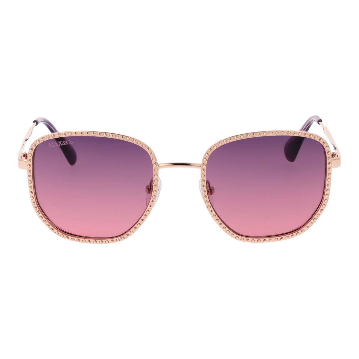 Quadratische Sonnenbrille mit Nietendetails