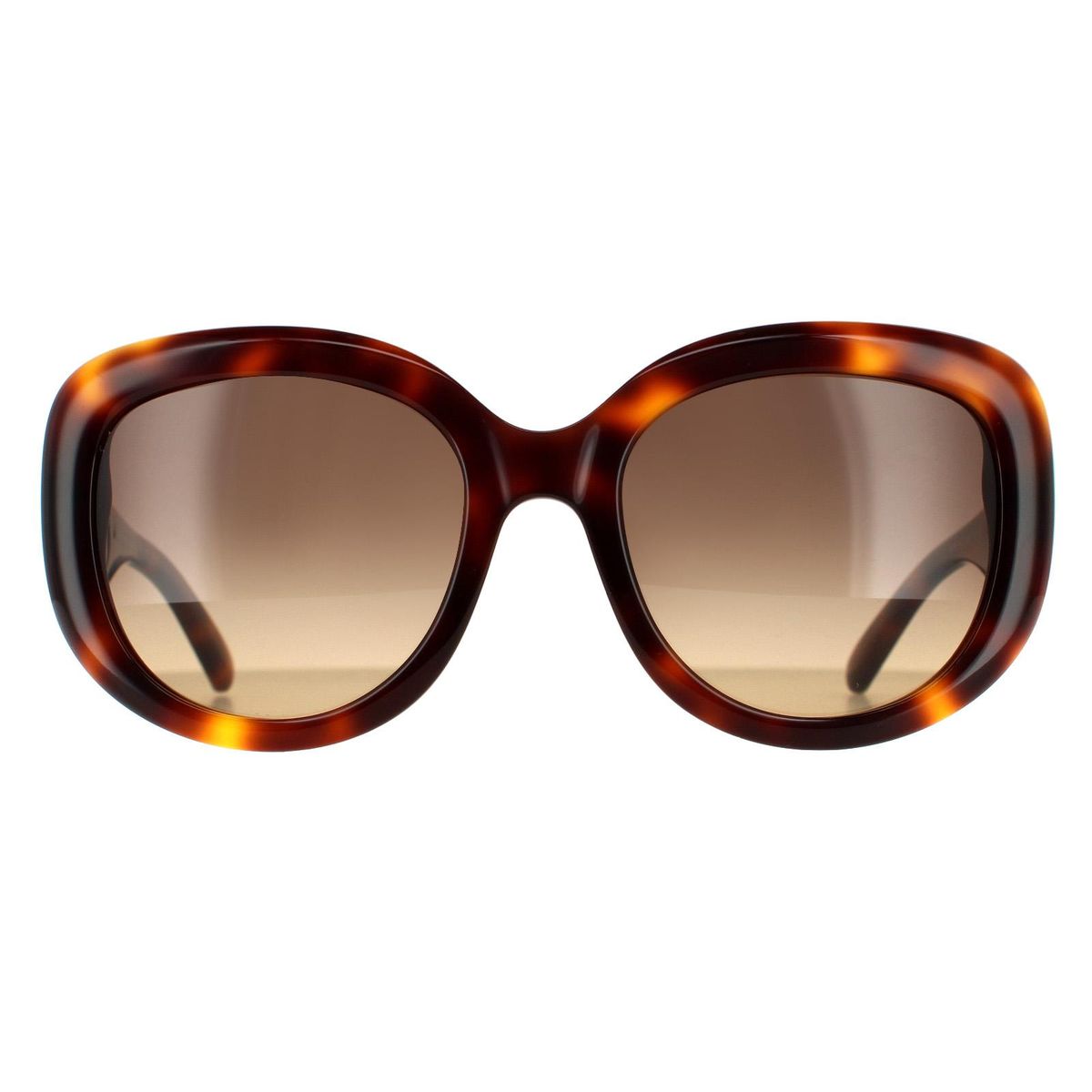 Elegante ovale Sonnenbrille in Schildpatt