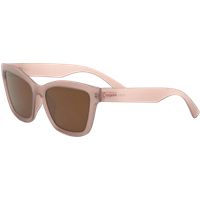 Transparente Pfirsichfarbene Cat-Eye-Sonnenbrille