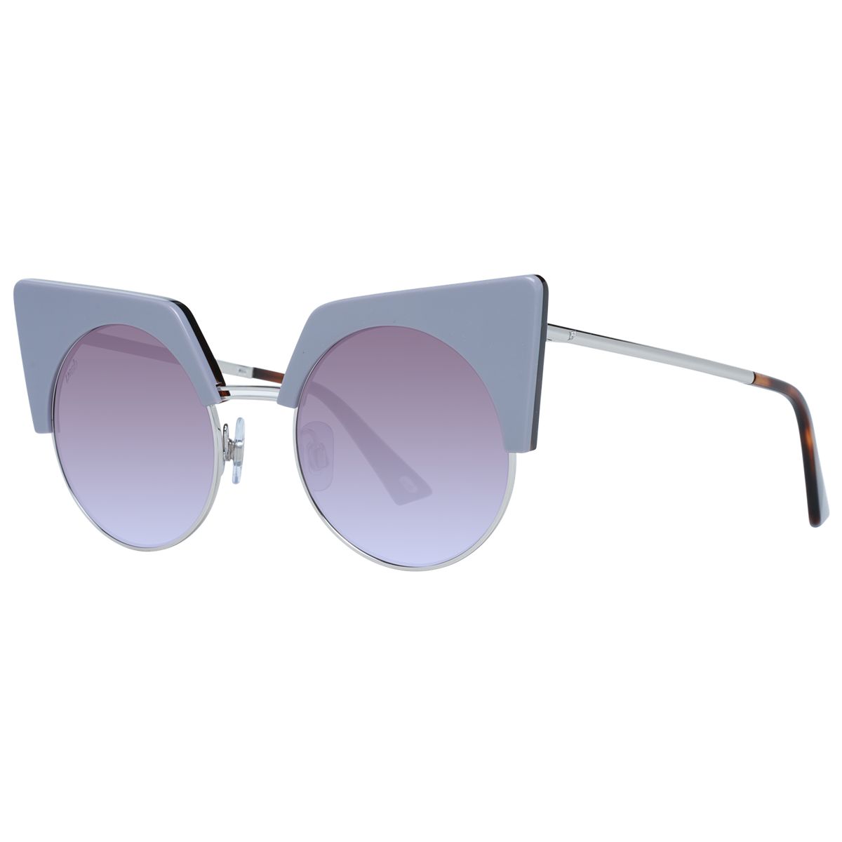Geometrische Avantgarde-Sonnenbrille mit Farbverlauf