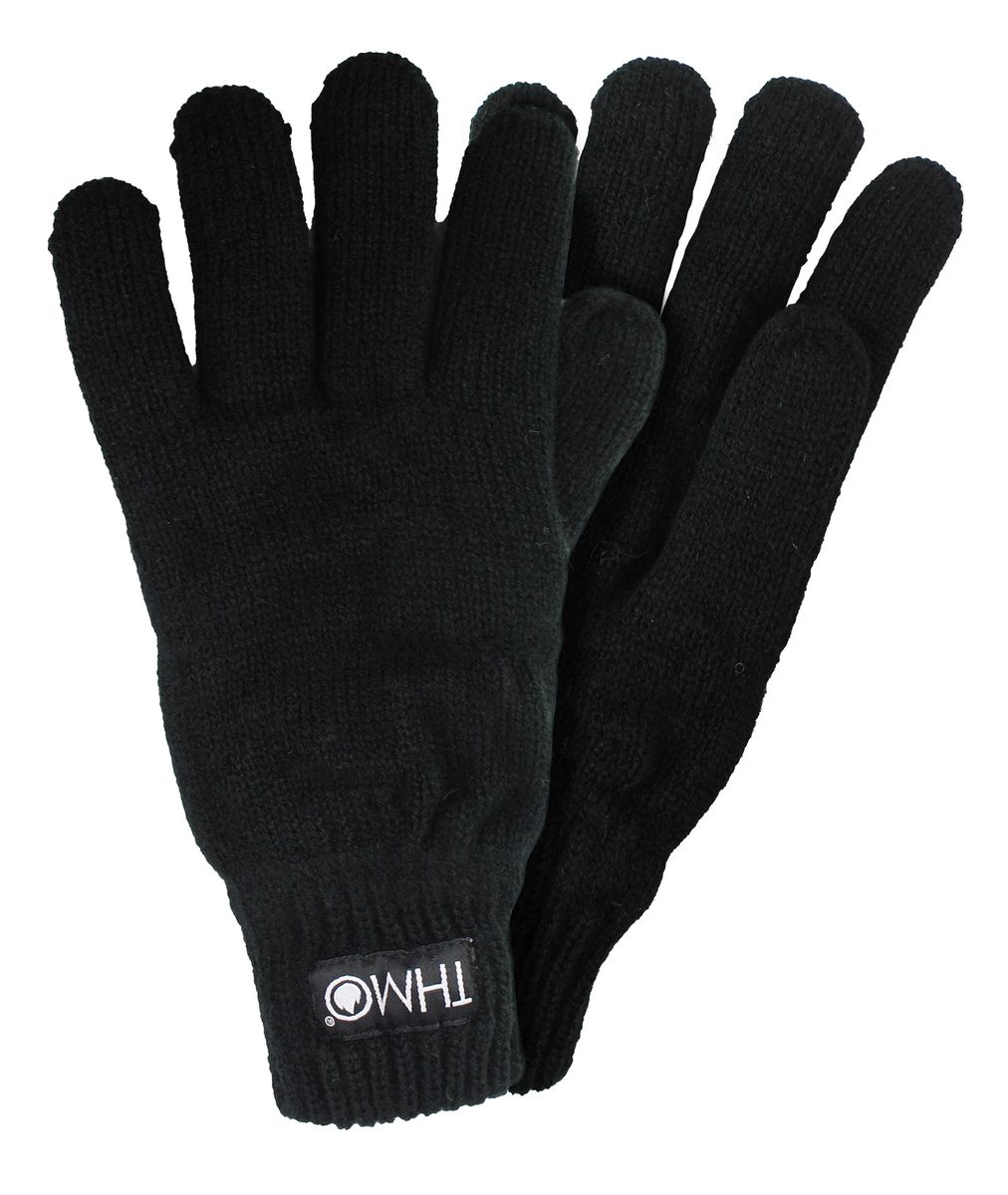 Mit Thinsulate gefütterte Chenille-Strickhandschuhe