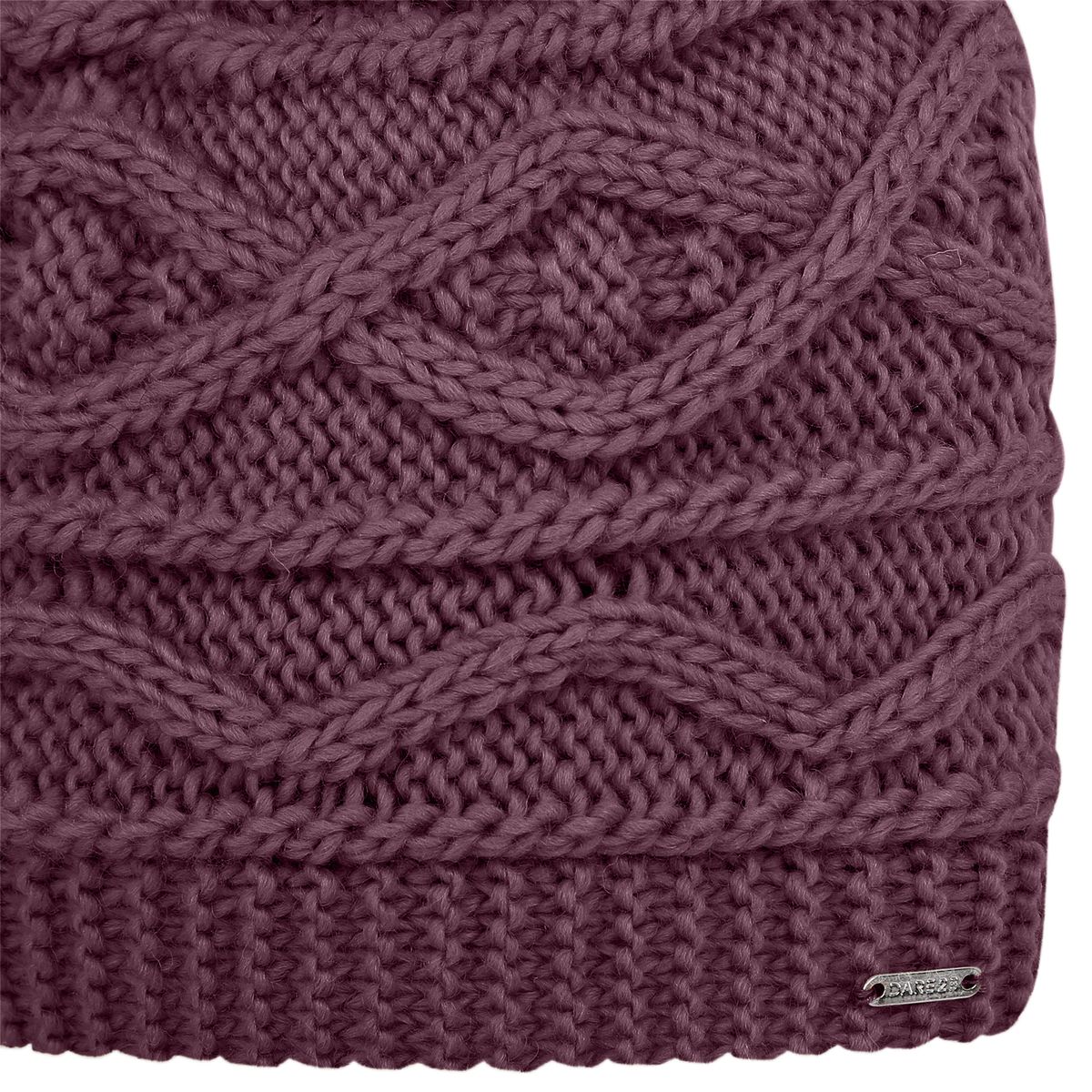 Zopfstrickmütze mit Bommel