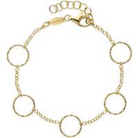 Diamantierte Kette mit Ringelementen