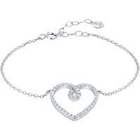 Funkelndes Herz-Charm-Armband