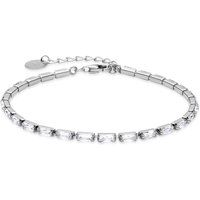 Elegantes Tennisarmband mit Baguette-Zirkonia