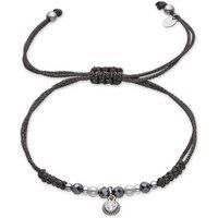 Verstellbares Kordelarmband mit funkelndem Anhänger