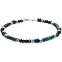 Facettiertes Edelstein-Perlenarmband