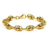 Kettenglied-Armband mit Knoten-Struktur