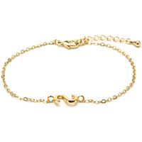 Goldenes Armband mit S-Initial