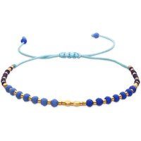 Boho-Armband mit Kristallperlen und Kordel