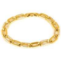 Gliederkettenarmband mit funkelnden Zirkonia