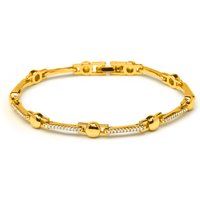 Elegantes vergoldetes Zirkonia-Armband
