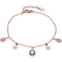 Charm-Armband mit Perlen und Edelsteinen