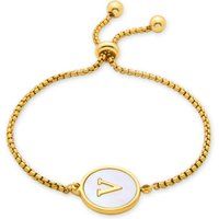 Armband mit Perlmutt-Initialen
