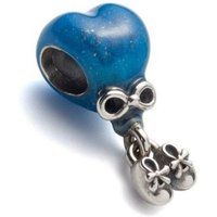 Blaues Herz Gender-Reveal Charm