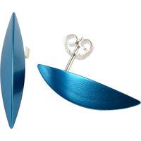Gebogene Geometrische Aluminium Ohrstecker