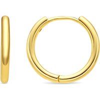 Minimalistische 18k vergoldete Creolen