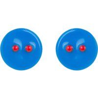 Verspielte Lackierte Button-Ohrstecker