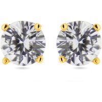 Klassische Zirkonia-Ohrstecker im Brillantschliff
