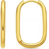 Minimale ovale Huggie-Creolen