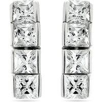 Riviere Zirkonia Sterling Silber Ohrringe