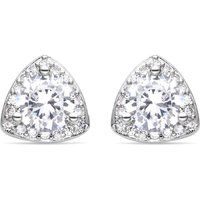 Trillion-Zirkonia Ohrstecker mit Halo