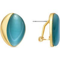 Elegante ovale Katzenaugen-Ohrstecker