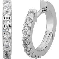 Creolen mit synthetischen Diamanten