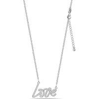 Elegante Love Schriftzug Halskette