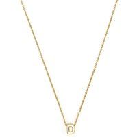 Elegante Gold-Halskette mit Buchstabenanhänger