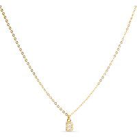 Eleganter Pavé-Initialen-Anhänger