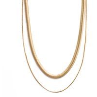 Mehrreihige goldene Schlangenkette