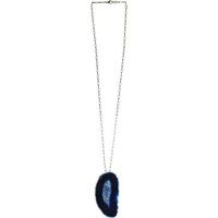 Lange Kette mit Achat-Anhänger