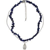 Hamsa-Anhänger und Lapislazuli-Halskettenset