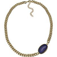 Grobe Goldene Gliederkette mit Stein