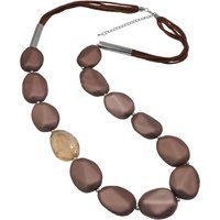 Markante Statement-Kette mit Veloursband