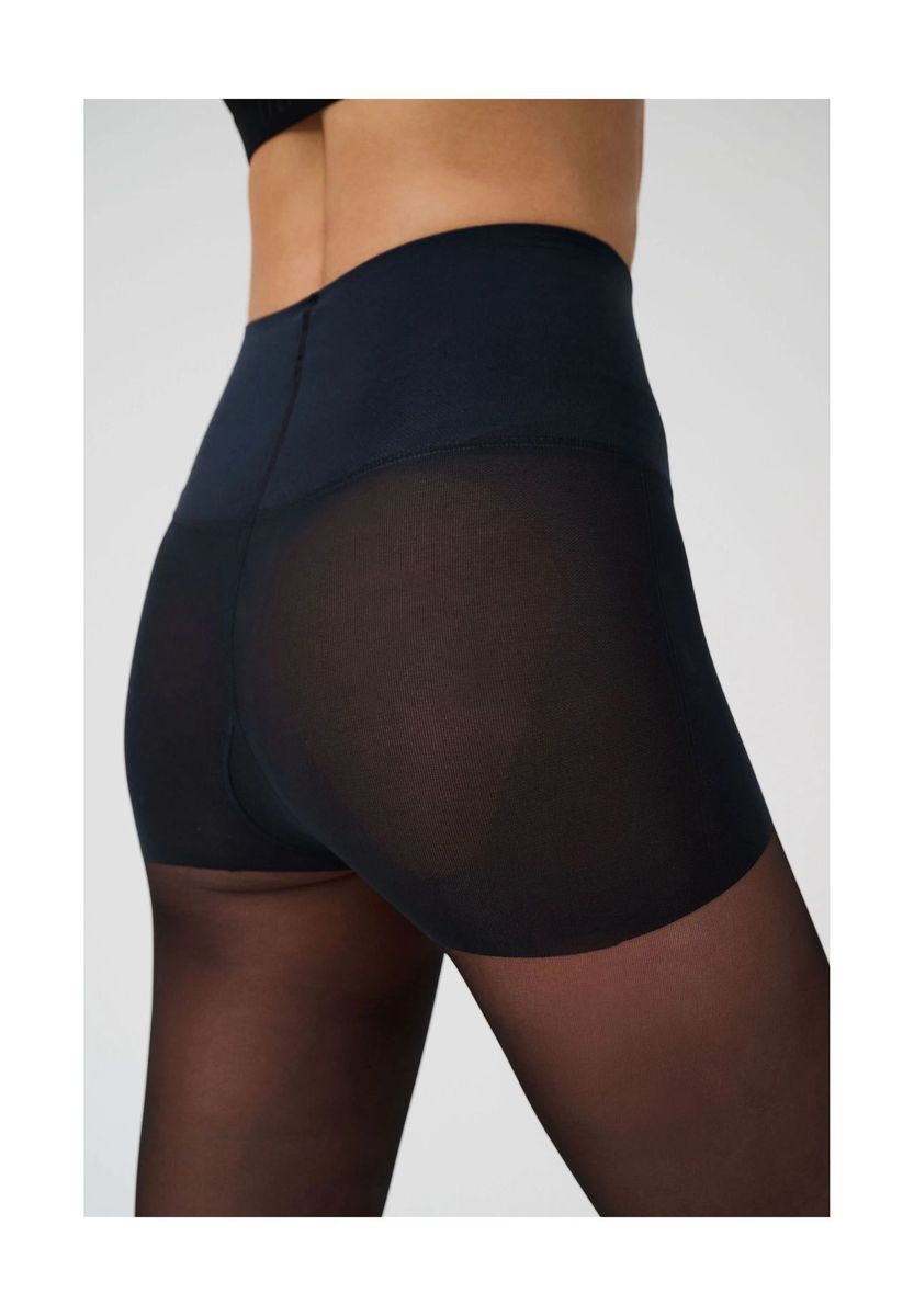 Formende, transparente Strumpfhose mit Kontrollbund