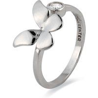Filigraner Schmetterlingsring mit Zirkonia